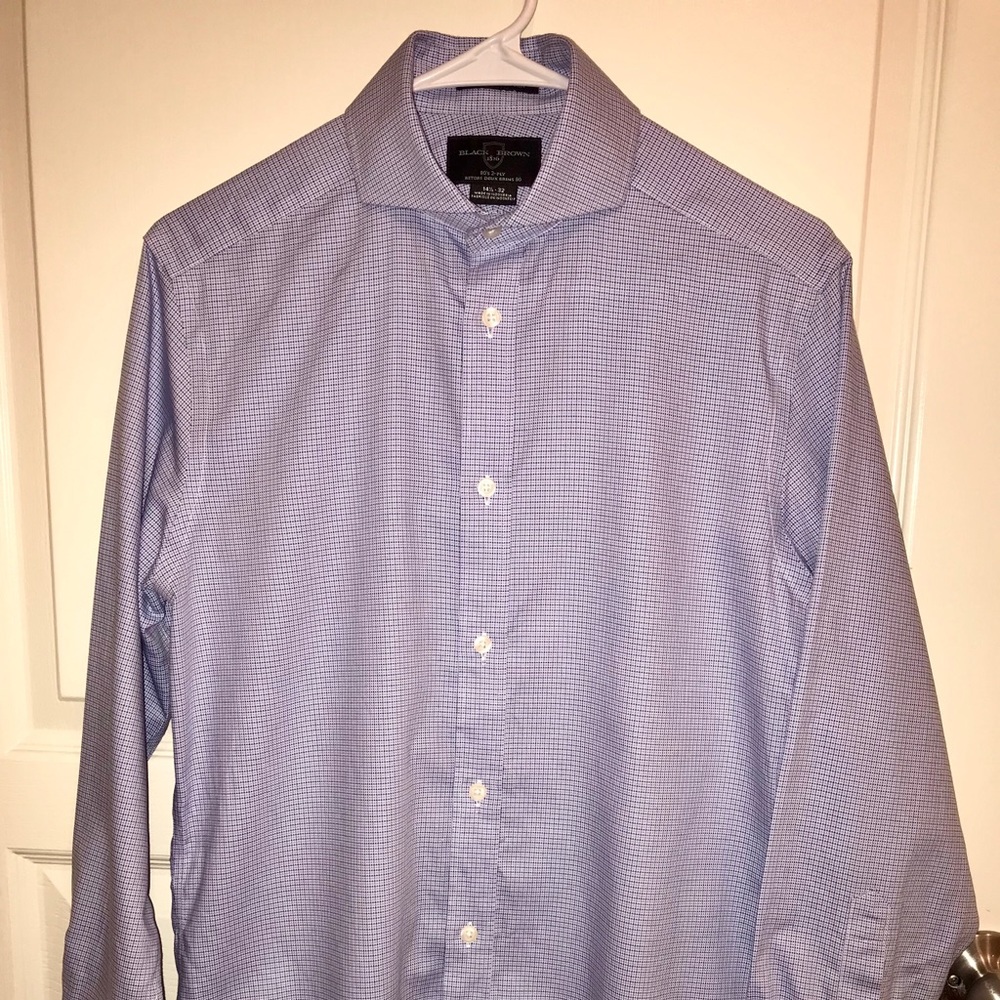 Black Brown 1826 Men’s Fitted Dress Shirt